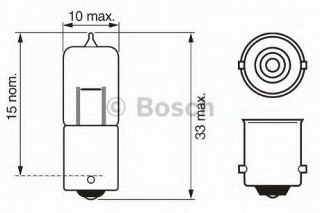 Лампа STANDARD 12V WV BOSCH 1987302231 (фото 1)