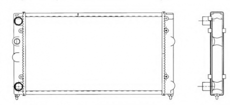 Радиатор системы охлаждения NRF 519501 (фото 1)
