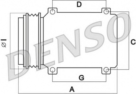 Компрессор, кондиционер DENSO DCP45004 (фото 1)