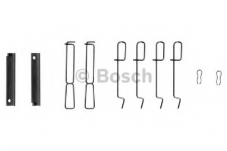 Гальмівні аксесуари (Монтажний комп-кт колодки) BOSCH 1987474195 (фото 1)