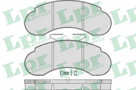 Комплект гальмівних колодок з 4 шт. дисків LPR 05P415 (фото 1)