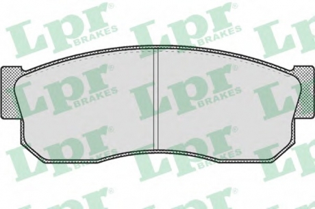 Комплект гальмівних колодок з 4 шт. дисків LPR 05P185 (фото 1)