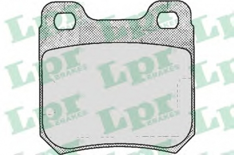 Комплект гальмівних колодок з 4 шт. дисків LPR 05P206 (фото 1)