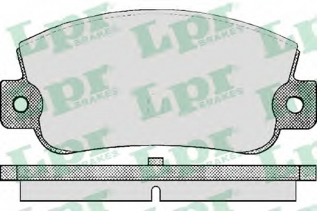 Комплект гальмівних колодок з 4 шт. дисків LPR 05P410 (фото 1)