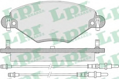 Комплект гальмівних колодок з 4 шт. дисків LPR 05P793 (фото 1)