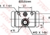 Колесный тормозной цилиндр TRW BWF307 (фото 1)