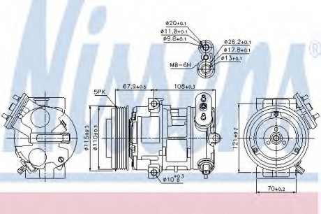 Компресор кондиціонера First Fit NISSENS 89100 (фото 1)