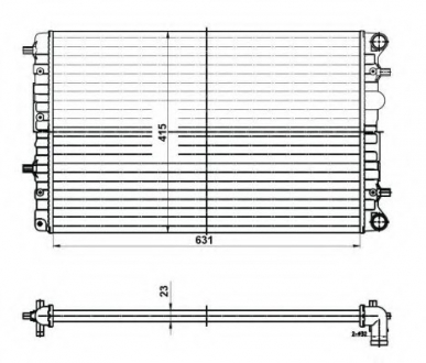 Радиатор системы охлаждения NRF 50141 (фото 1)