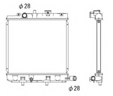 Радіатор NRF 53291 (фото 1)