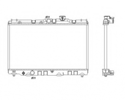 Радиатор системы охлаждения NRF 53399 (фото 1)