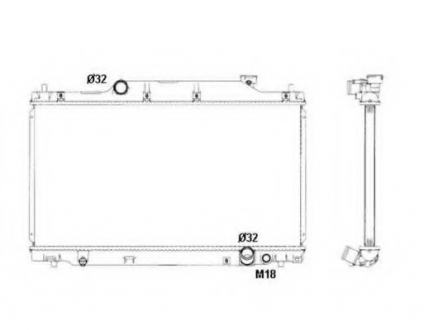Радиатор системы охлаждения NRF 53439 (фото 1)
