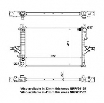 Радіатор NRF 53946 (фото 1)