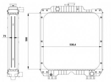 Радиатор системы охлаждения NRF 54090 (фото 1)