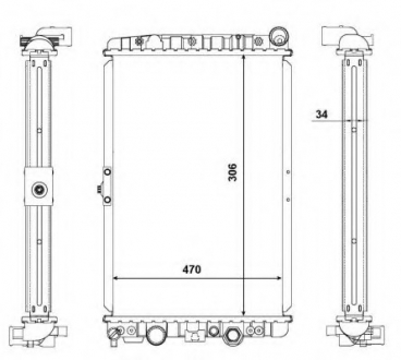 Радіатор NRF 56123 (фото 1)