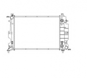 Радіатор, охолодження двигуна NRF 58109 (фото 1)