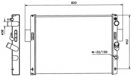 Радиатор системы охлаждения NRF 58243 (фото 1)