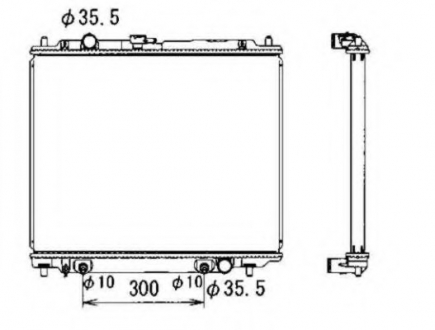Радиатор системы охлаждения NRF 50001 (фото 1)