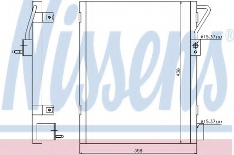 Радиатор кондиционера NISSENS 940019 (фото 1)
