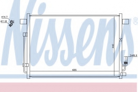 Радіатор кондиціонера First Fit NISSENS 940403 (фото 1)