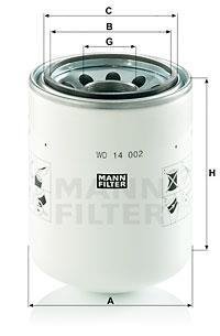 Фильтр гидравлический MANN WD 14 002 (фото 1)