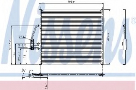 Радиатор кондиционера NISSENS 94274 (фото 1)