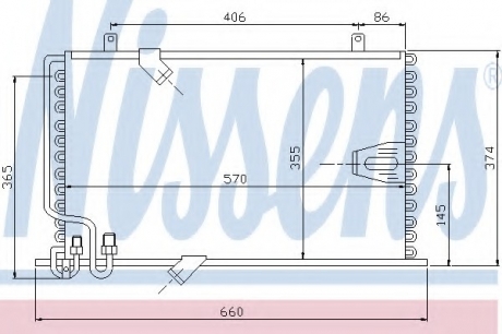 Радиатор кондиционера NISSENS 94408 (фото 1)