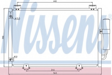 Конденсер кондиціонера NISSENS 94581 (фото 1)