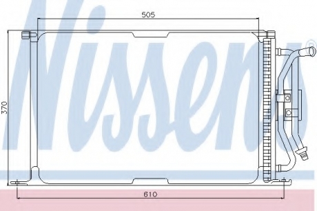 Радіатор кондиціонера NISSENS 94277 (фото 1)