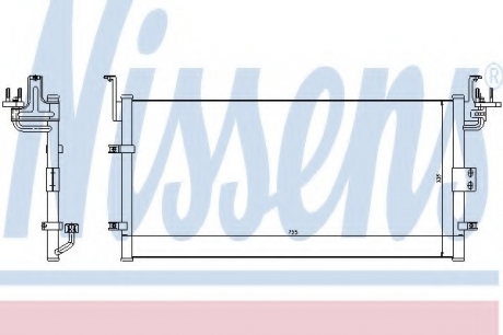 Радиатор кондиционера NISSENS 94447 (фото 1)