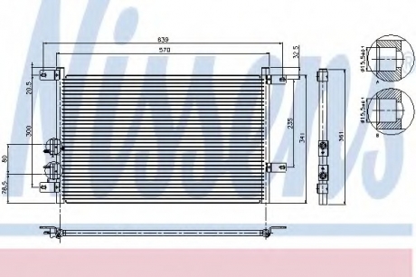 Радиатор кондиционера NISSENS 94526 (фото 1)