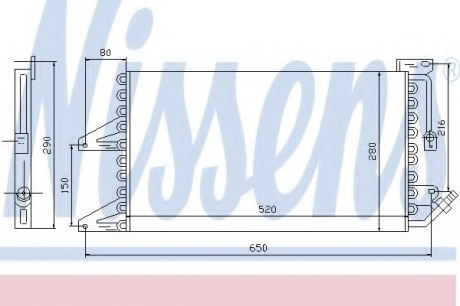Радіатор кондиционера NISSENS 94565 (фото 1)