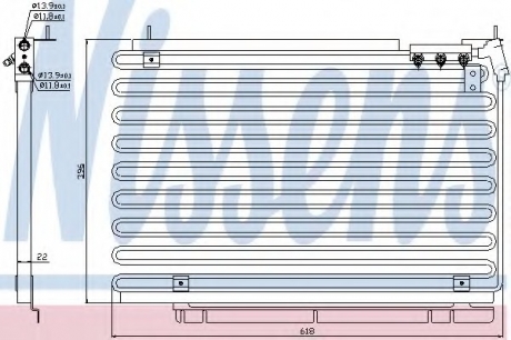 Радіатор кондиціонера NISSENS 94576 (фото 1)