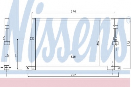 Радиатор кондиционера NISSENS 94718 (фото 1)