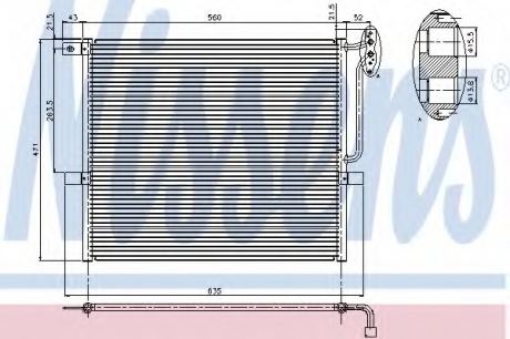 Радиатор кондиционера NISSENS 94761 (фото 1)