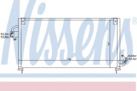 Радиатор кондиционера NISSENS 94841 (фото 1)