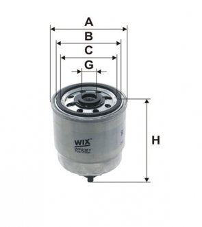 Фильтр топливный WIX FILTERS WF8361 (фото 1)