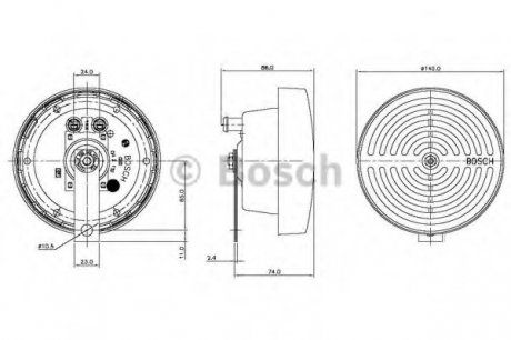 Звуковой сигнал 0 320 223 011 BOSCH 0320223011 (фото 1)
