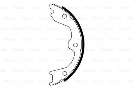 БАРАБАННЫЕ КОЛОДКИ BOSCH 0986487941 (фото 1)