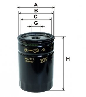 Фільтр оливи WIX FILTERS WL7111 (фото 1)