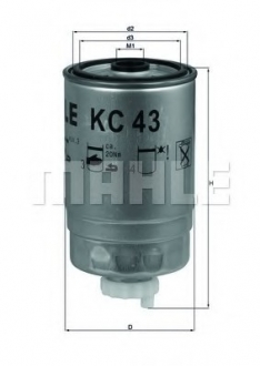 Фильтр топливный Iveco MAHLE / KNECHT KC 43 (фото 1)
