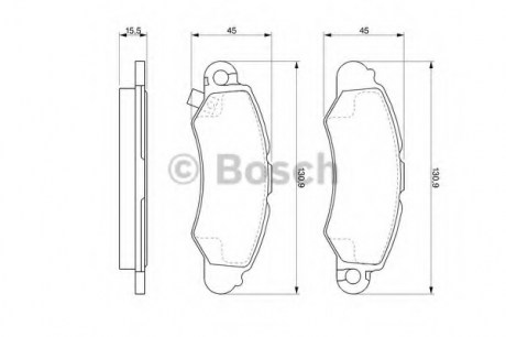 Тормозные колодки BOSCH 0986424804 (фото 1)