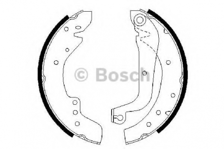 Колодки гальмівні барабанні BOSCH 0986487547 (фото 1)