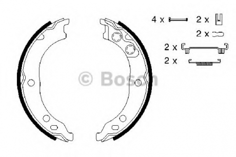 Тормозные колодки BOSCH 0986487712 (фото 1)