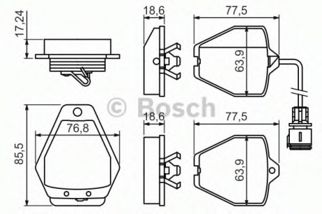 Тормозные колодки BOSCH 0986494436 (фото 1)