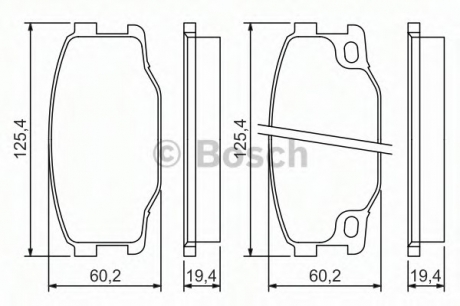Тормозные колодки BOSCH 0986494442 (фото 1)