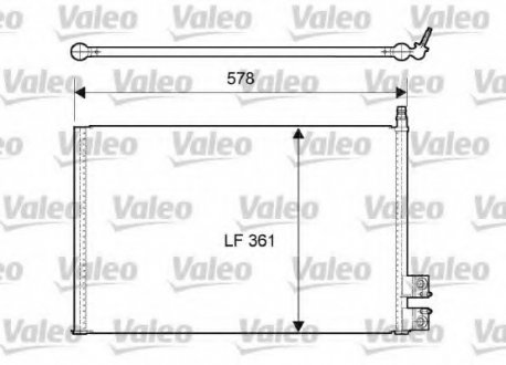 Радіатор кондиціонера Valeo 814083 (фото 1)