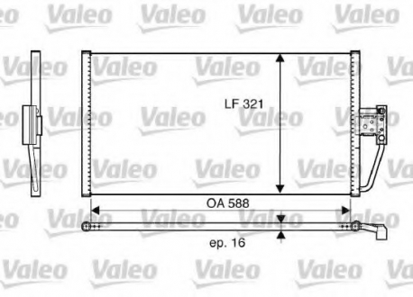 Радіатор кондиціонера Valeo 817561 (фото 1)