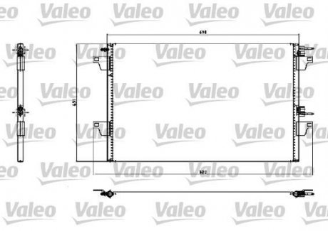 Радіатор кондиціонера VAL817731 Valeo 817731 (фото 1)