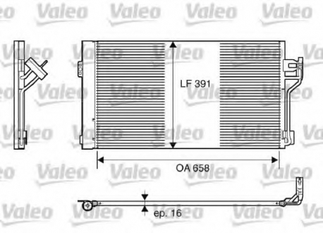Радиатор кондиционера Valeo 817842 (фото 1)