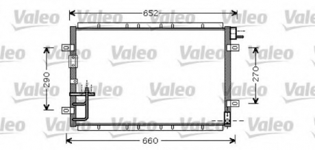 Радіатор кондиціонера Valeo 818080 (фото 1)